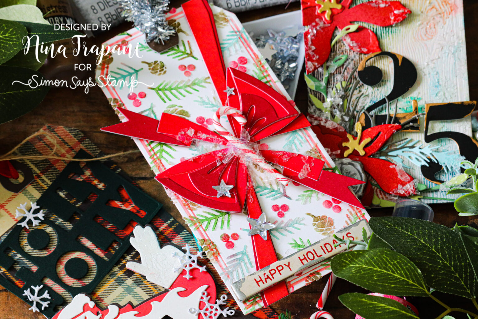 3 Tim Holtz Christmas Tags for Your Holiday Gifts! NinaMarie Design