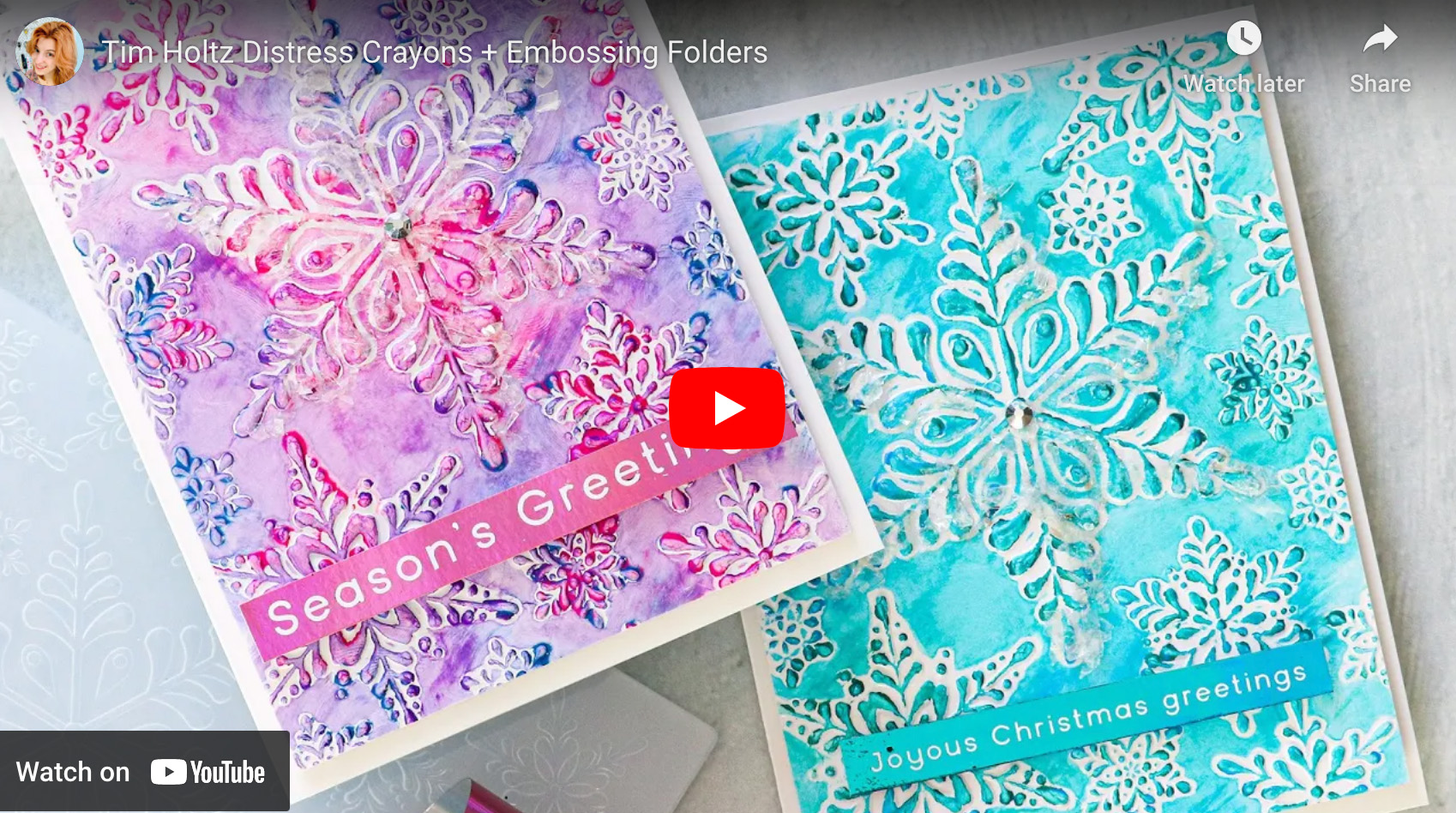 Double Embossing: Another Way to Use Embossing Folders! - Nina-Marie Design