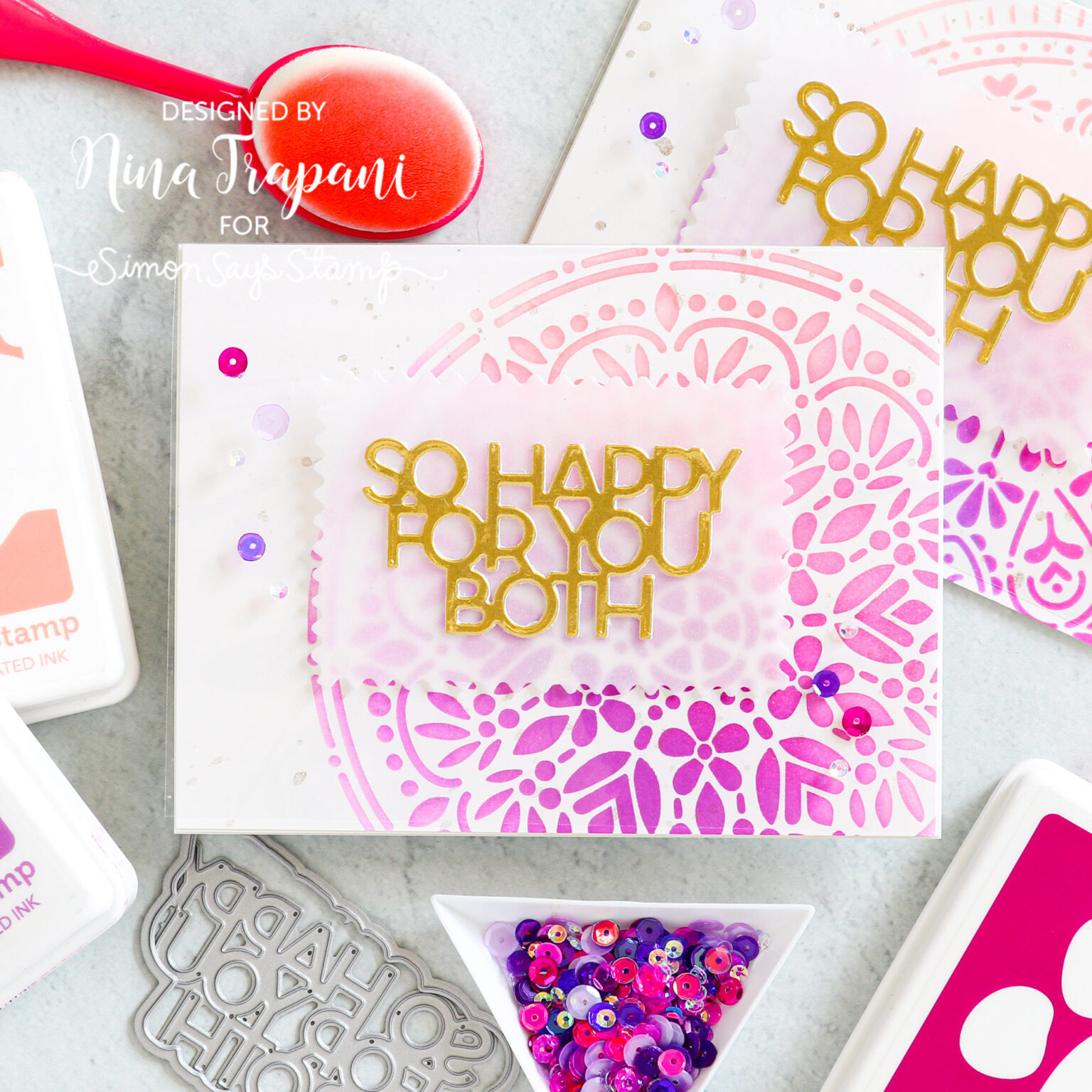 Clear Overlay Card + Simon's New Dear Friend Release! - Nina-Marie Design