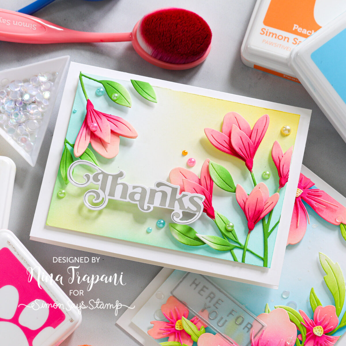 Detail Die Cut Coloring With Inks + Simon's New Release! - Nina-Marie ...