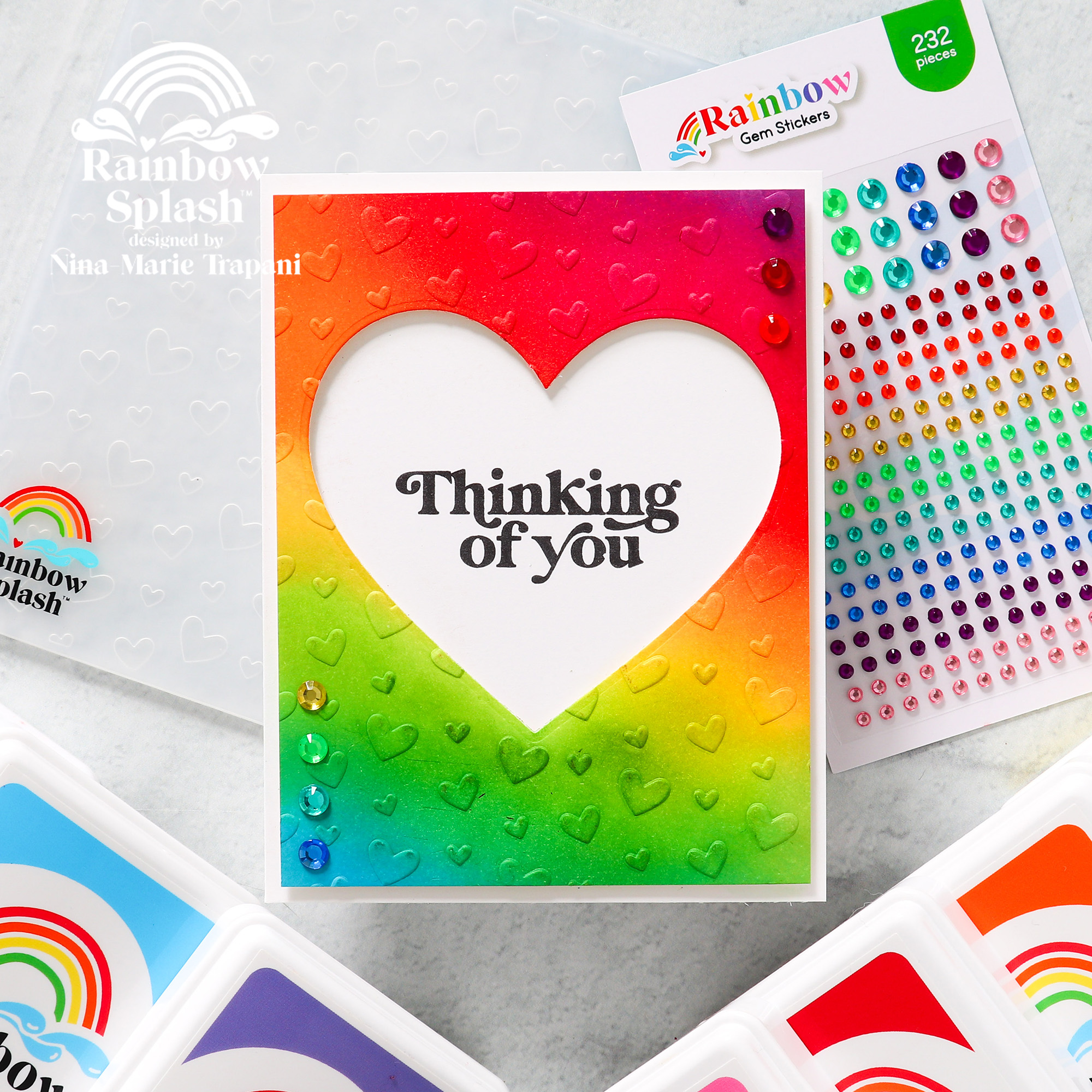 Rainbow Splash Cardstock Rainbow Pack rsc19