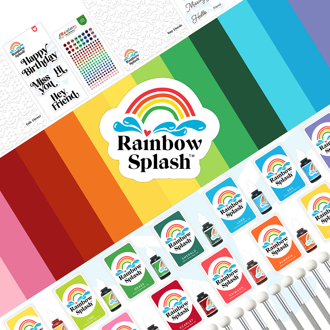 3 Easy RAINBOW Cards with NEW Rainbow Splash Brand! - Nina-Marie Design