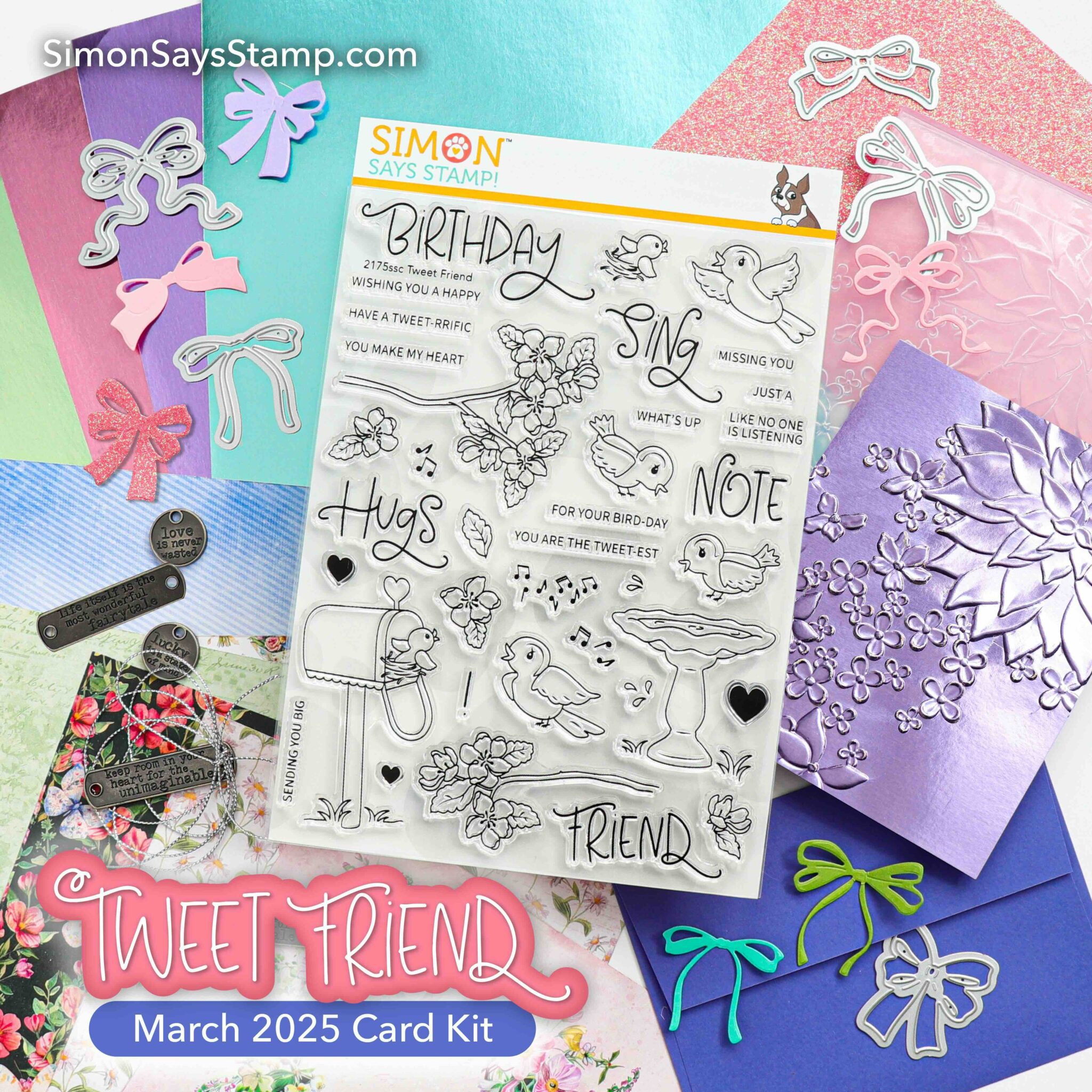 Embossing Folders 3 Ways! Simon's March 2025 Card Kit! - Nina-Marie Design